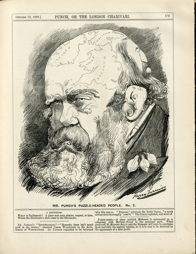 Illustration of Harry Furniss in Punch by Harry Furniss