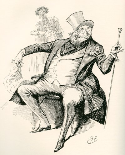 Joey B. (Illustration for the Charles Dickens novel Dombey and Son) by Harry Furniss