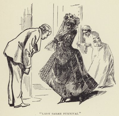 Lady Sarah Furnival by Harry Furniss
