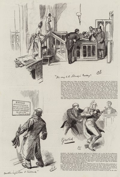Life in Parliament, Strangers in the House by Harry Furniss