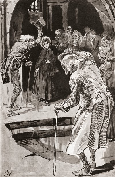 Little Dorrit. Illustration by Harry Furniss for the Charles Dickens novel by Harry Furniss