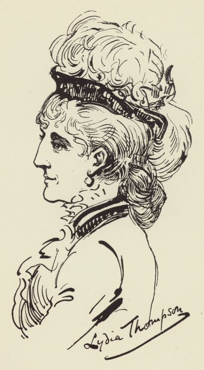 Lydia Thompson by Harry Furniss