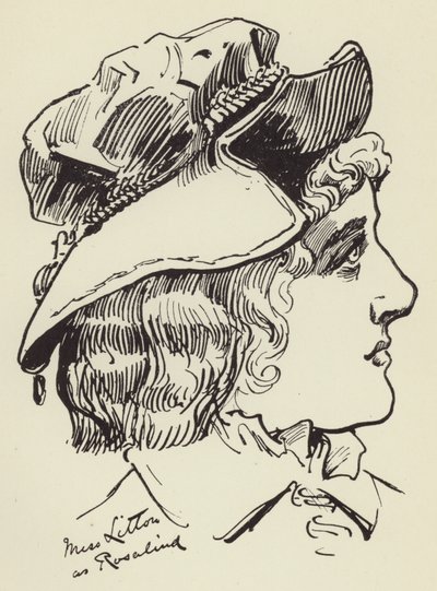 Miss Litton as Rosalind by Harry Furniss