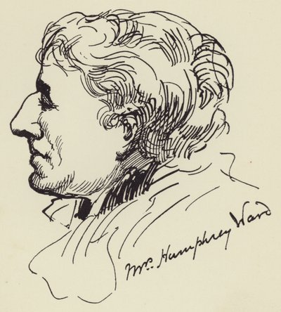 Mrs Humphrey Ward by Harry Furniss