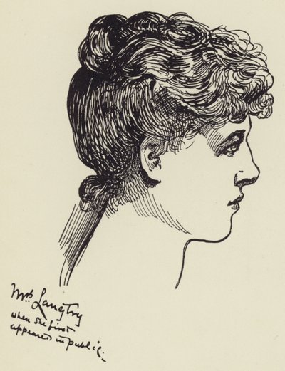 Mrs Langtry by Harry Furniss