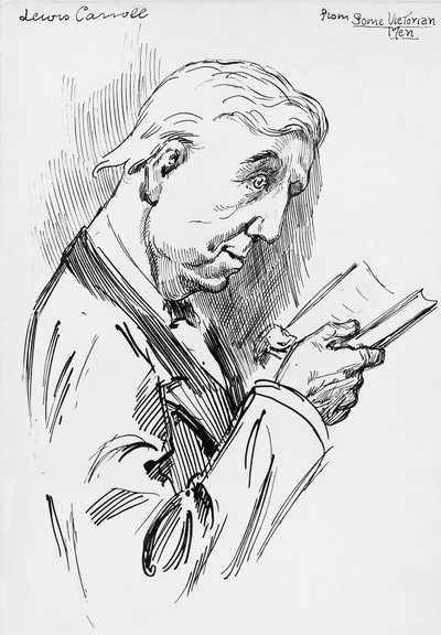 Portrait of Lewis Carroll, Pseudonym of Charles Lutwidge Dodgson by Harry Furniss