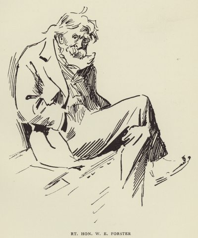 Right Honourable W E Forster by Harry Furniss