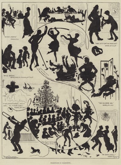Shakespeare in Silhouette by Harry Furniss