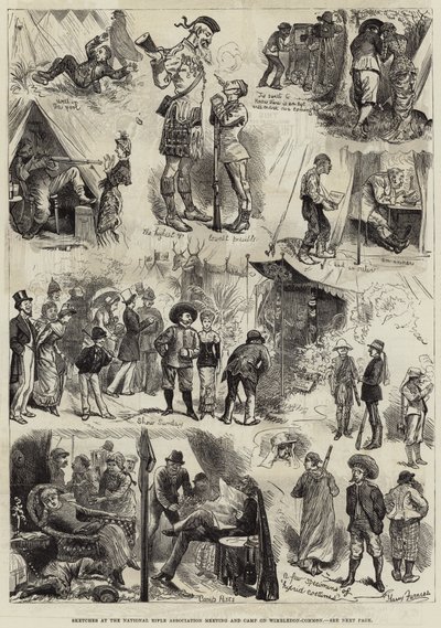 Sketches at the National Rifle Association Meeting and Camp on Wimbledon Common by Harry Furniss