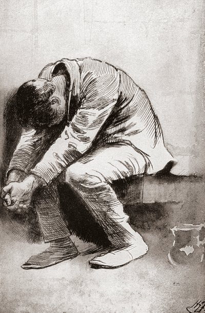 The Solitary Prisoner, Illustration by Harry Furniss for the Charles Dickens Travelogue American Notes for General Circulation, 1910 by Harry Furniss