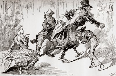 The Thieves Kitchen. Oliver is shown How It Is Done, illustration from 
