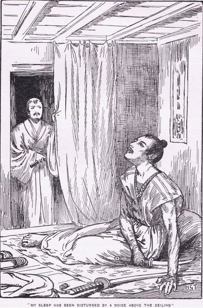 His sleep was disturbed by a noise above the ceiling (from More Stories from Raiko) by Harry George Theaker