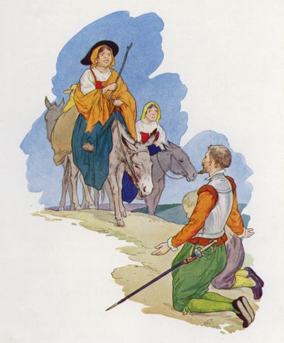 Illustration for Don Quixote by Harry George Theaker