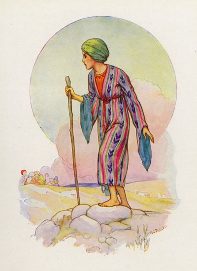 Jacob made Joseph a coat of many colours by Harry George Theaker