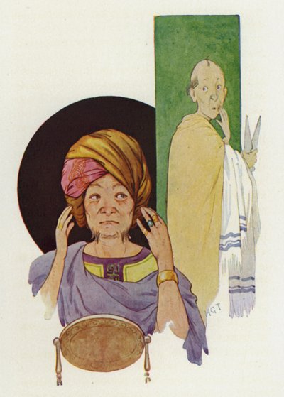 Midas Was Not Able to Keep the Secret from His Barber by Harry George Theaker