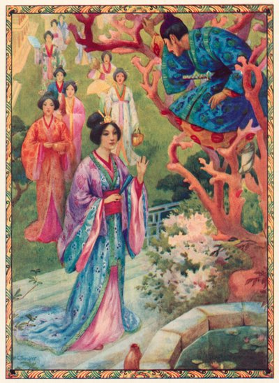 Princess Pearl was Delighted at the Sight of the Young Prince by Harry George Theaker