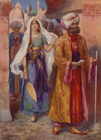 Sindbad Brings the Gifts to the Caliph by Harry George Theaker