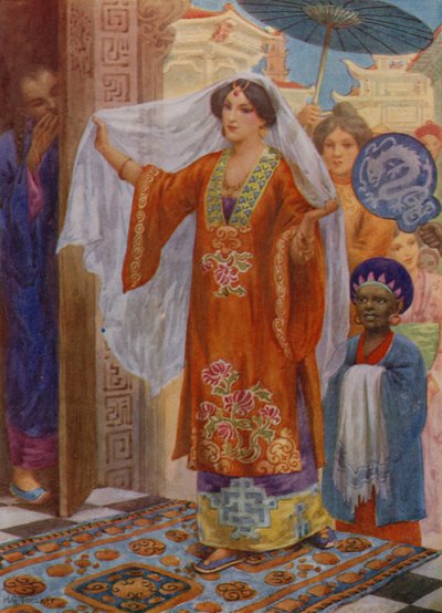 The Princess on Her Way to Bath by Harry George Theaker