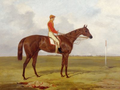 A Portrait of The Cossack, Winner of the 1847 Derby with S. Templeman Up, 1847 by Harry Hall