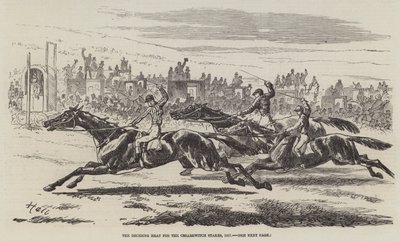 The Deciding Heat for the Cesarewitch Stakes, 1857 by Harry Hall