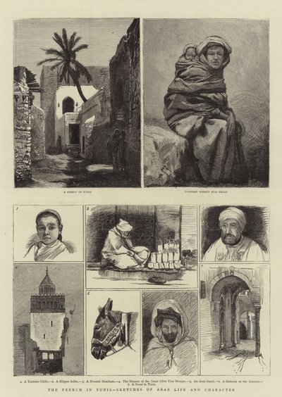 The French in Tunis, Sketches of Arab Life and Character by Harry Hamilton Johnston