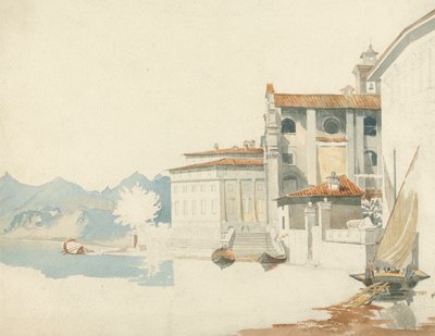 On the Shores of an Italian Lake by Harry John Johnson