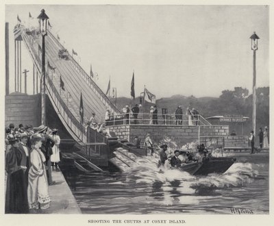Shooting the Chutes at Coney Island by Harry M. Pettit