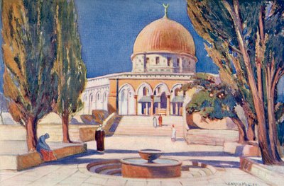 The Dome of the Rock on Temple Mount, Jerusalem, Palestine, c. 1910, from A Book of Modern Palestine by Richard Penlake by Harry Morley
