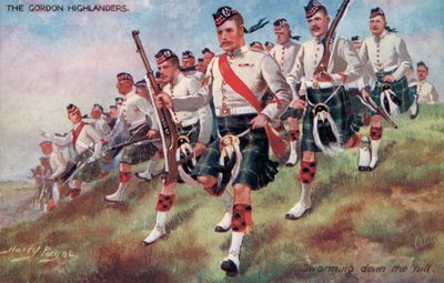 The Gordon Highlanders, Swarming down the hill by Harry Payne