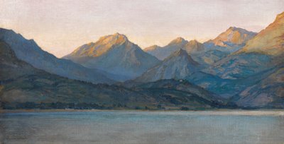 Evening, the Alpes-Maritimes from Cap-Martin by Harry van der Weyden
