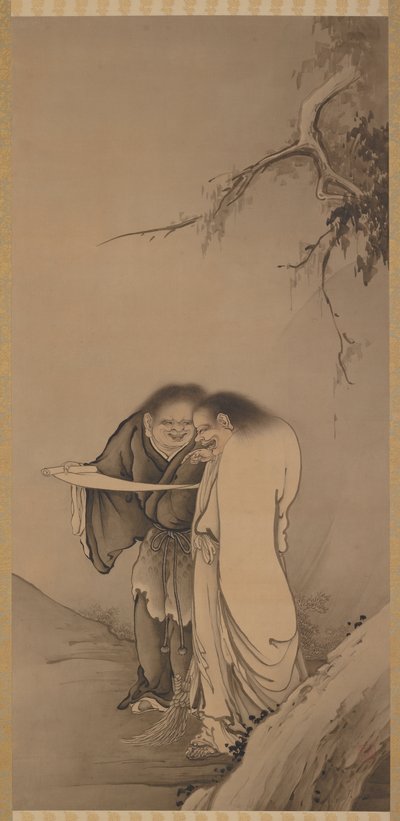 The Chinese Taoist Immortals, Han-shan and Shih-te by Hashimoto Gaho