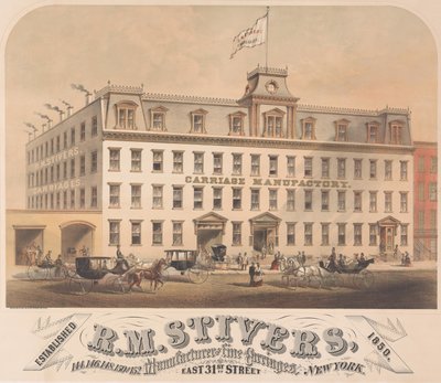 R. M. Stivers, Manufacturers of Fine Carriages, 146-152 East 31st Street, New York by Hatch and Co.