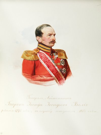Portrait of Baron Iosif Iosifovich von Velio from the Album of the Imperial Horse Guards by Hau