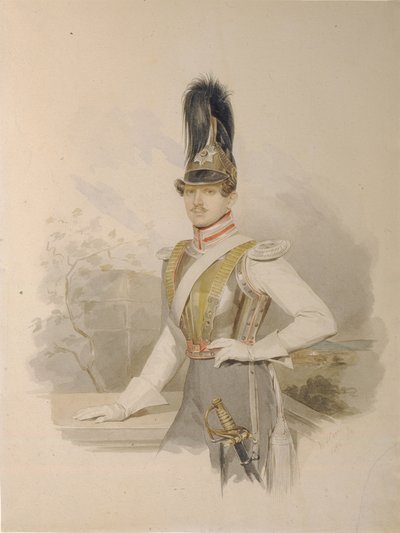 Portrait of Count Valentin Grigoryevich Stroganov 1801-1833, before 1832 by Hau
