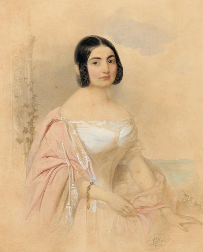 Portrait of Countess Marie von Tattenbach, née von Lion by Hau