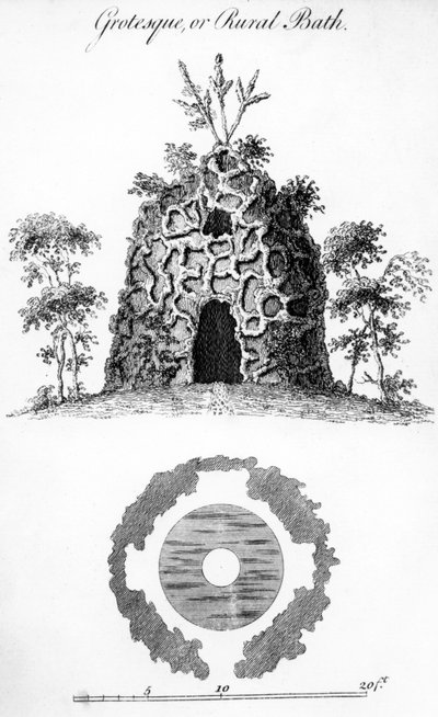 Grotesque or Rural Bath, by Wiliam Wright, 1762 by Haynes King