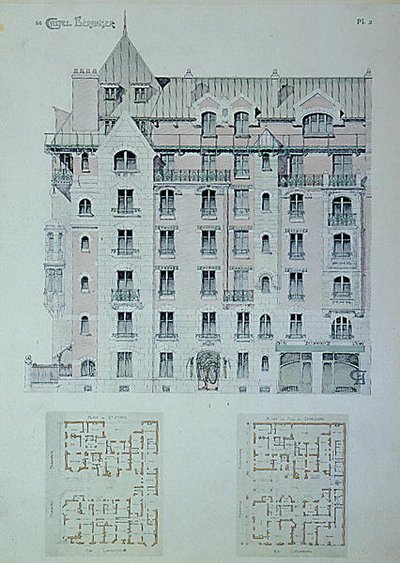 The Facade and Ground Plan of 