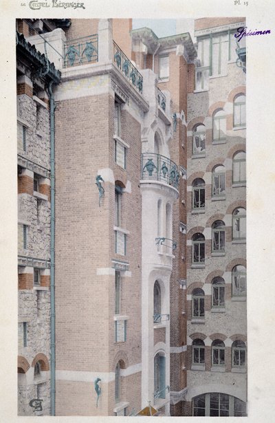 View of the Castel Beranger (1897-1898), building manifested by the architect Hector Guimard by Hector Guimard