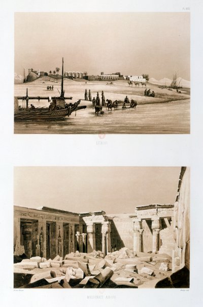 Luxor and Medinet Habu, Egypt by Hector Horeau