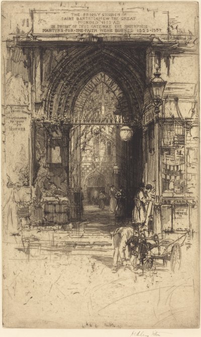 Saint Bartholomew the Great, Smithfield by Hedley Fitton