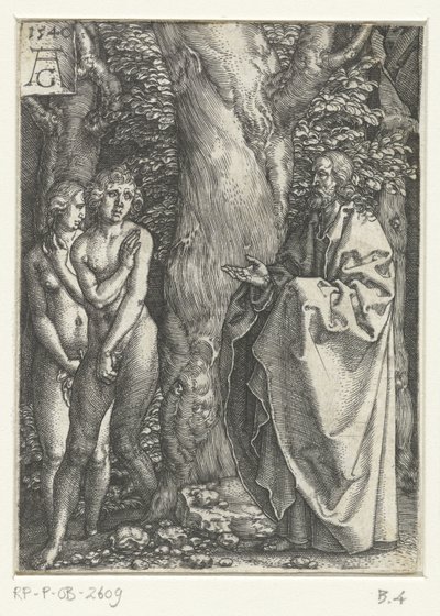 Adam and Eve Ashamed by Heinrich Aldegrever