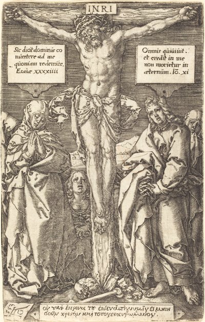 Christ on the Cross, 1553 by Heinrich Aldegrever