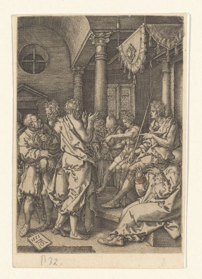 Daniel Hears the Elders (History of Susanna) by Heinrich Aldegrever