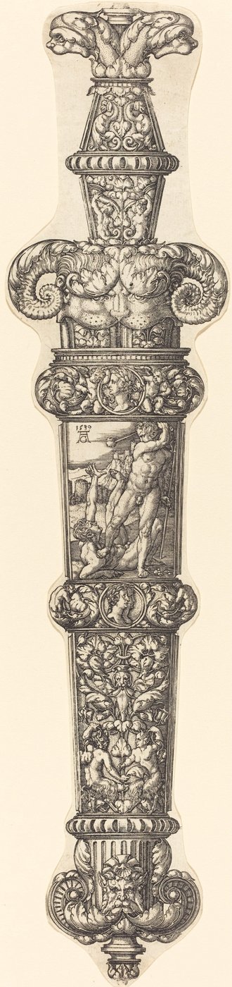 Design for a Dagger Sheath with Cain and Abel by Heinrich Aldegrever