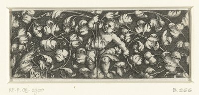 Frieze with Foliage and a Child by Heinrich Aldegrever