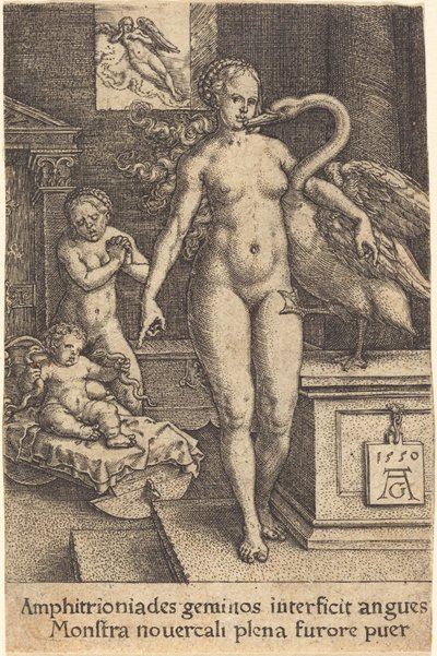 Hercules as a Child by Heinrich Aldegrever