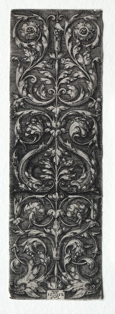Ornament Design with Fishes by Heinrich Aldegrever