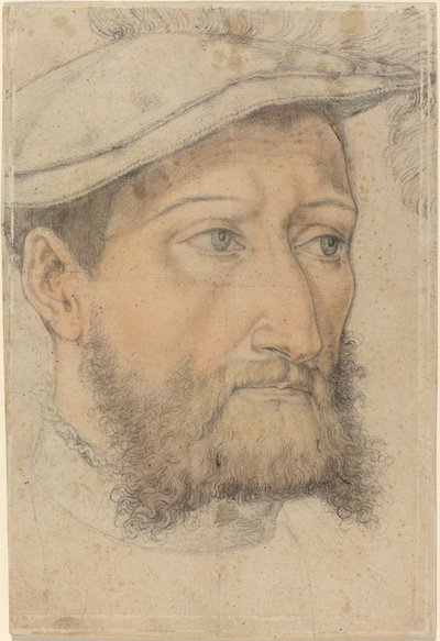Portrait of a Bearded Man with a Beret by Heinrich Aldegrever
