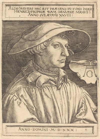 Self-Portrait by Heinrich Aldegrever