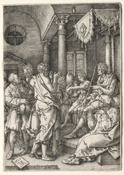 The Story of Susanna: Daniel Cross-Examining the Elders by Heinrich Aldegrever